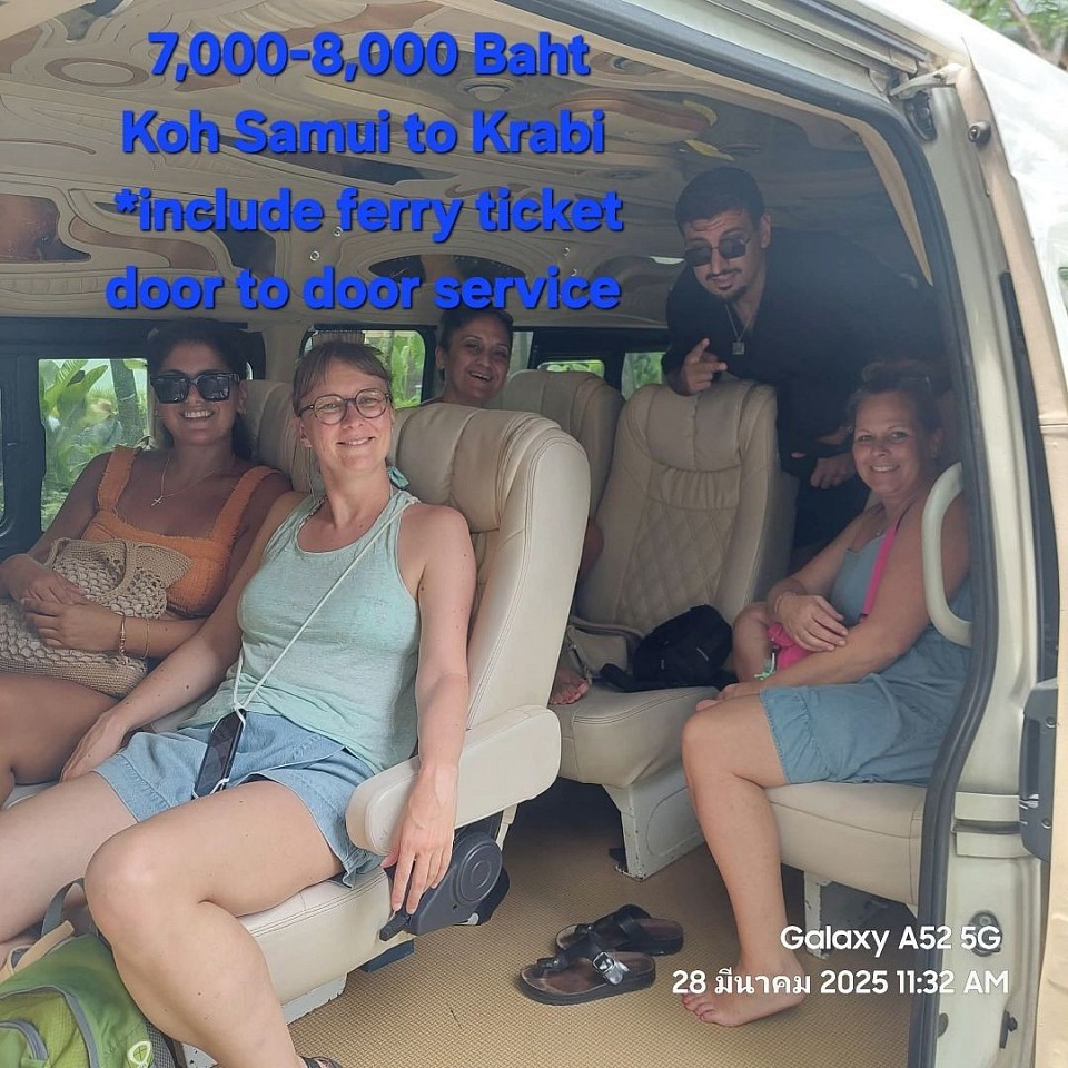 Minivan Koh Samui to Ao nang Beach Krabi